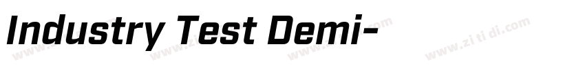 Industry Test Demi字体转换